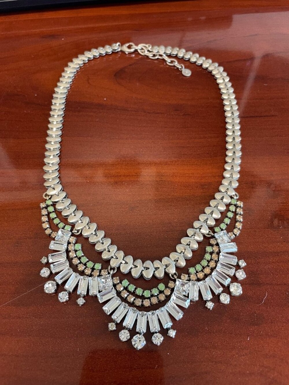 Stella & Dot Belle rhinestone statement necklace, 18”. NWOT.